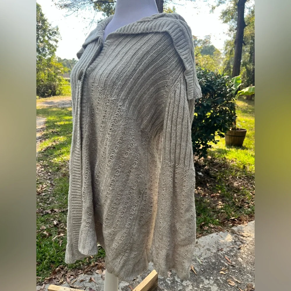 Kim Rogers XL Cozy Cream Button-Up Women's Cardigan Sweater - Picture 3 of 7